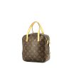 Louis Vuitton  Spontini  handbag  in brown monogram canvas  and natural leather - 00pp thumbnail