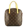 Louis Vuitton  Spontini  handbag  in brown monogram canvas  and natural leather - 360 thumbnail