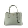 Prada  Galleria medium model  handbag  in grey leather saffiano - 360 thumbnail