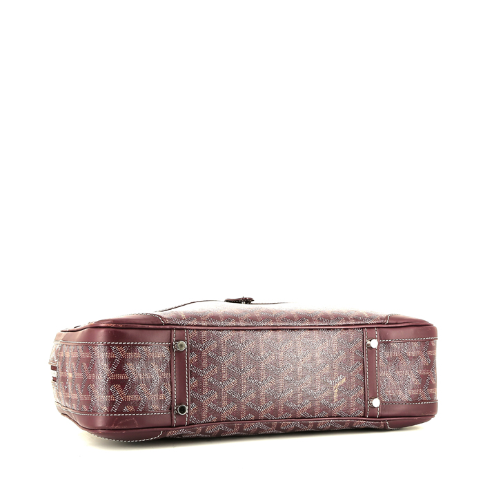 Borsa Goyard   in tela Goyardine bordeaux e pelle bordeaux - Detail D4