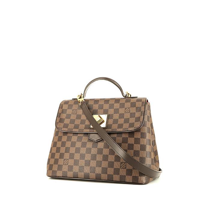 Louis Vuitton  Bergamo handbag  in ebene damier canvas  and brown leather - 00pp