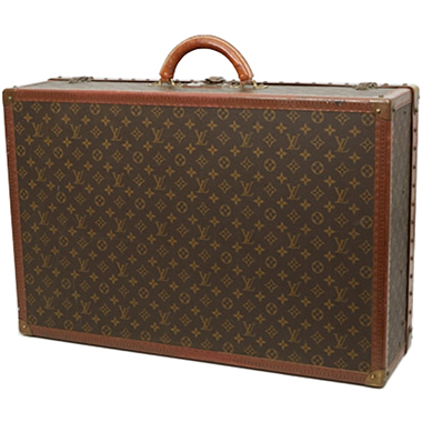 maleta flexible louis vuitton pegase en lona monogram y cuero natural