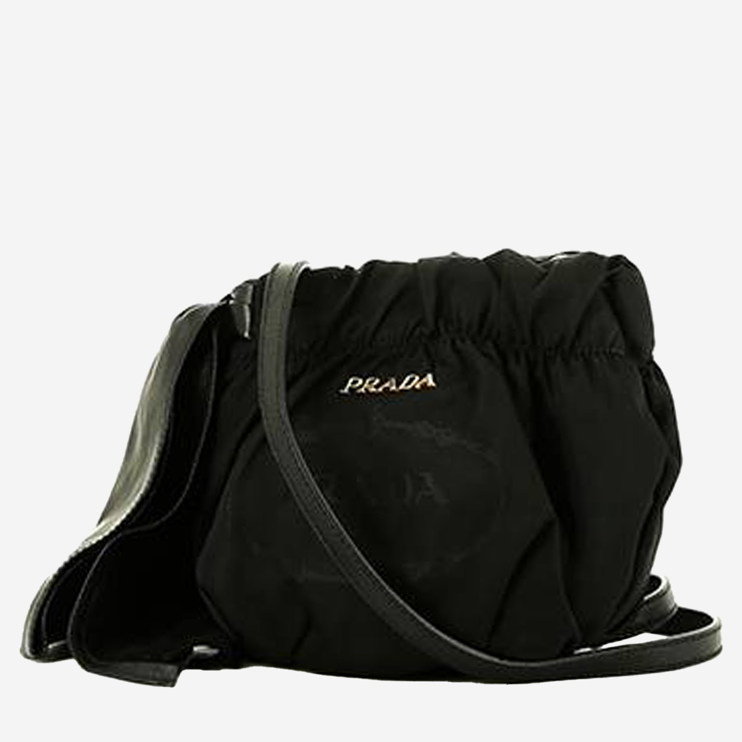 Prada handbag in black canvas