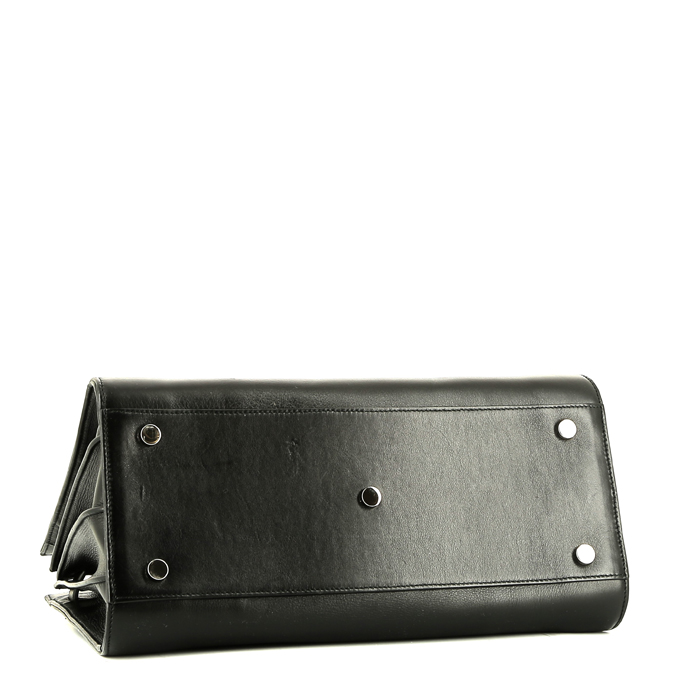 Bolso de mano Saint Laurent  Sac de jour en cuero negro - Detail D5