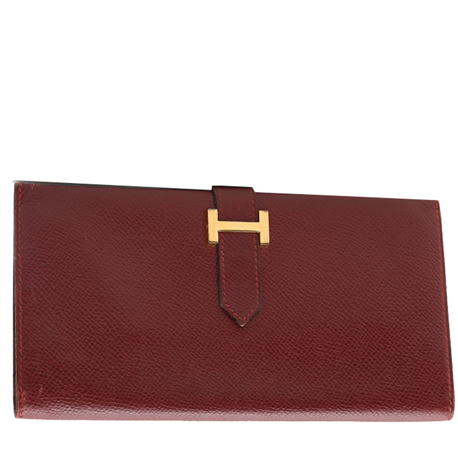 Hermès  Bearn wallet  in raspberry pink epsom leather - 00pp