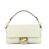 Fendi  Baguette handbag  in white leather - 360 thumbnail
