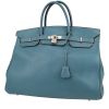 Bolso de mano Hermès  Birkin 40 cm en cuero swift azul - 00pp thumbnail