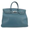 Bolso de mano Hermès  Birkin 40 cm en cuero swift azul - Detail D2 thumbnail