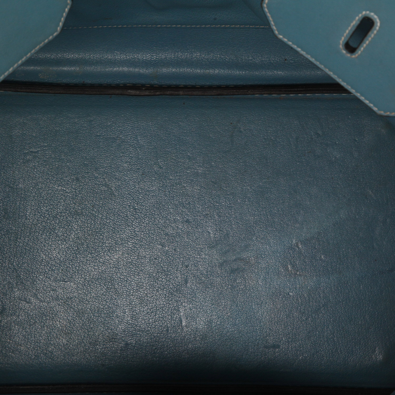 Borsa Hermès  Birkin 40 cm in pelle Swift blu - Detail D8