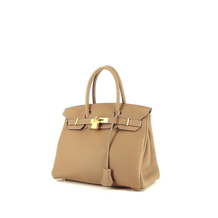 Hermès  Birkin 30 cm handbag  in etoupe togo leather - 00pp