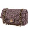 Chanel  Timeless Classic handbag  in multicolor canvas  and brown leather - 00pp thumbnail