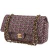 Chanel  Timeless Classic handbag  multicolor  canvas  and brown leather - 00pp thumbnail