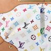 Louis Vuitton  Judy handbag  in white multicolor  monogram canvas  and natural leather - Detail D1 thumbnail