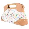 Louis Vuitton  Judy handbag  in white multicolor  monogram canvas  and natural leather - Detail D5 thumbnail