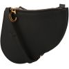 Bolso bandolera Dior  Pochette Saddle en cuero negro - 00pp thumbnail