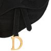 Bolsito de mano Dior  Pochette Saddle en lona negra - Detail D1 thumbnail