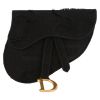 Bolsito de mano Dior  Pochette Saddle en lona negra - Detail D2 thumbnail
