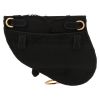 Dior  Pochette Saddle pouch  in black canvas - Detail D7 thumbnail