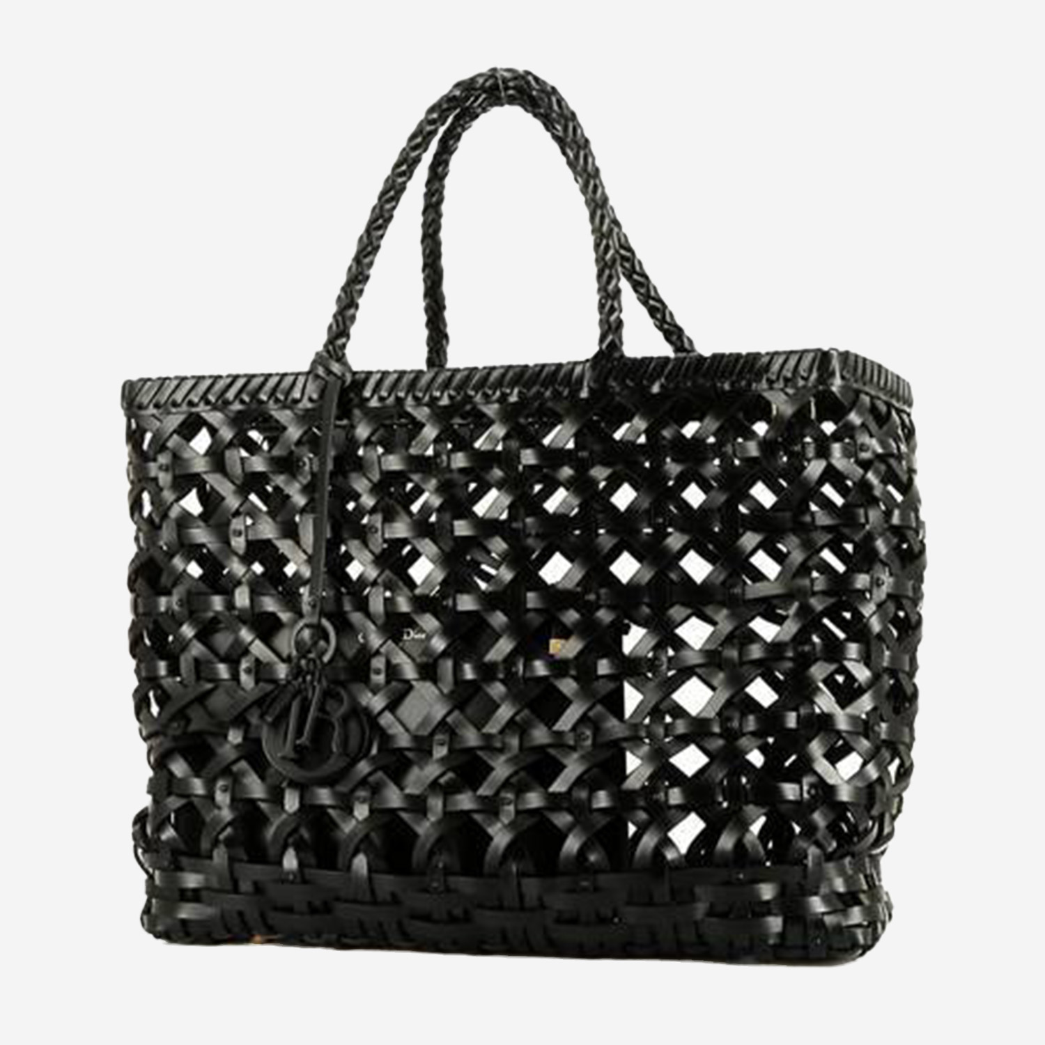 Dior Lady Dior Edition Limitée shopping bag in black leather