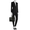 Dior  Lady Dior Edition Limitée shopping bag  in black leather - Detail D1 thumbnail
