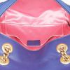Gucci  GG Marmont shoulder bag  in blue velvet - Detail D3 thumbnail
