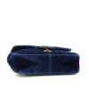 Gucci  GG Marmont shoulder bag  in blue velvet - Detail D5 thumbnail
