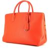 Dior  Open Bar shopping bag  in orange grained leather - 00pp thumbnail