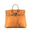 Hermès  Haut à Courroies handbag  in gold Fjord leather - 360 thumbnail