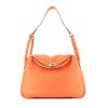 Hermès  Lindy handbag  in orange togo leather - 360 thumbnail