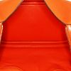 Bolso de mano Hermès  Lindy en cuero togo naranja - Detail D2 thumbnail