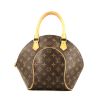 Louis Vuitton  Ellipse small model  handbag  in brown monogram canvas  and natural leather - 360 thumbnail