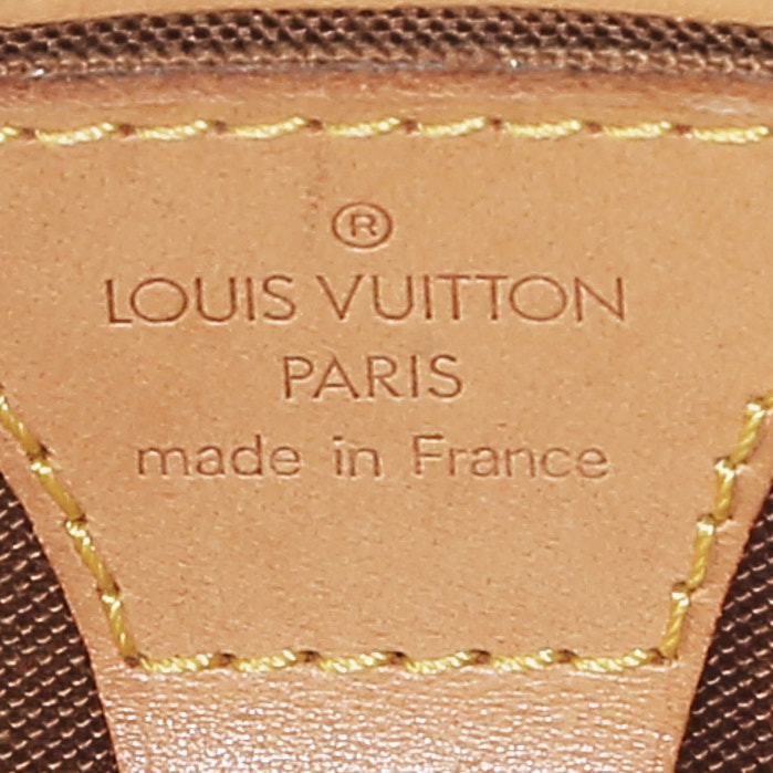Sac à main Louis Vuitton  Ellipse petit modèle  en toile monogram marron et cuir naturel - Detail D3