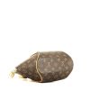 Louis Vuitton  Ellipse small model  handbag  in brown monogram canvas  and natural leather - Detail D4 thumbnail