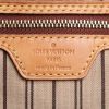 Shopping bag Louis Vuitton  Neverfull modello grande  in tela monogram marrone e pelle naturale - Detail D3 thumbnail
