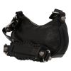 Balenciaga  Cagole shoulder bag  in black leather - Detail D5 thumbnail