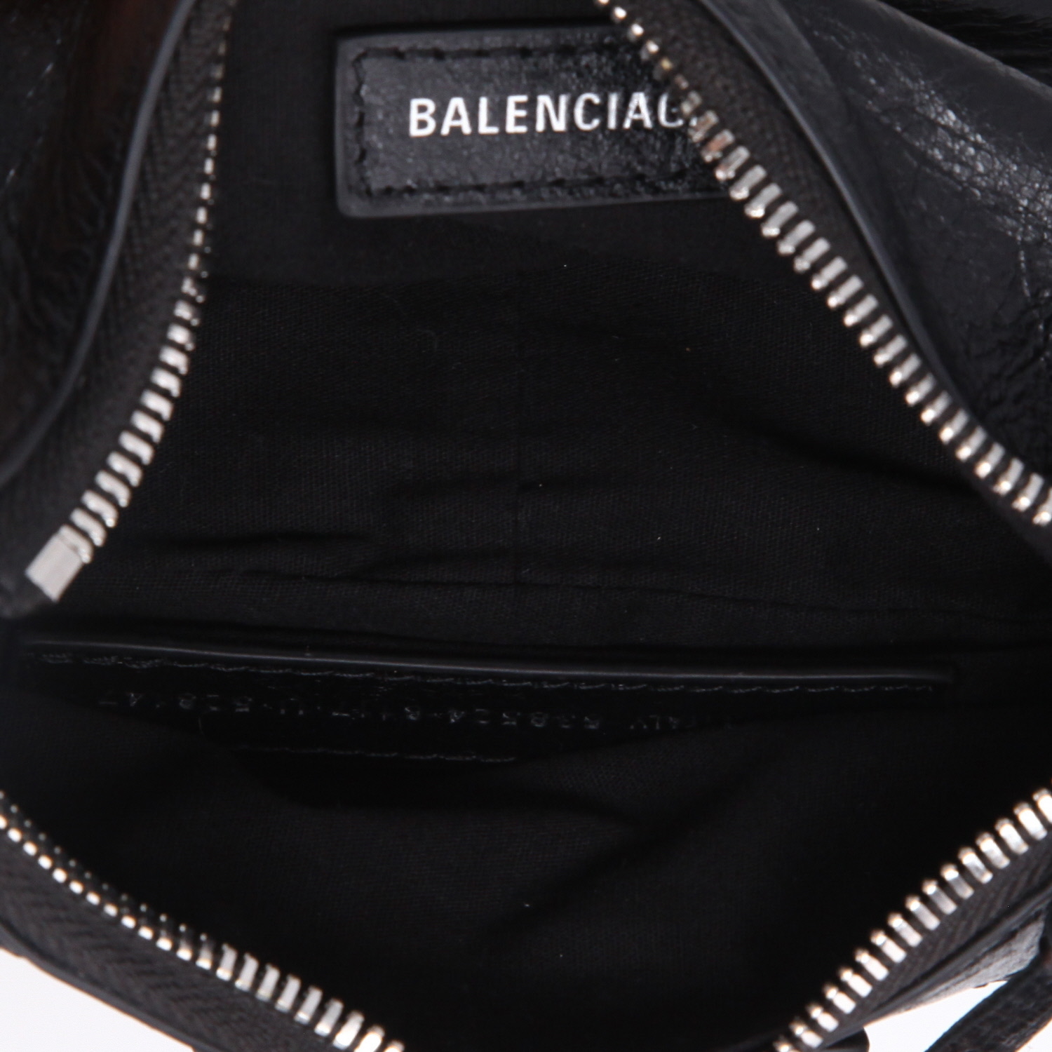Balenciaga Cagole shoulder bag in black leather - Detail D8
