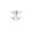 Open Messika Théa large model ring in white gold and diamonds - 360 thumbnail