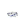 Vintage  ring in white gold, diamonds and sapphires - 360 thumbnail