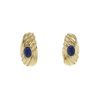 Vintage  earrings in yellow gold and sapphires - 00pp thumbnail