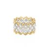 Buccellati Eternelle Rombi ring in yellow gold, white gold and diamonds - 00pp thumbnail