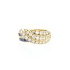 Van Cleef & Arpels  ring in yellow gold, diamonds and sapphires - 00pp thumbnail