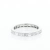 Vintage  wedding ring in platinium and diamonds - 360 thumbnail