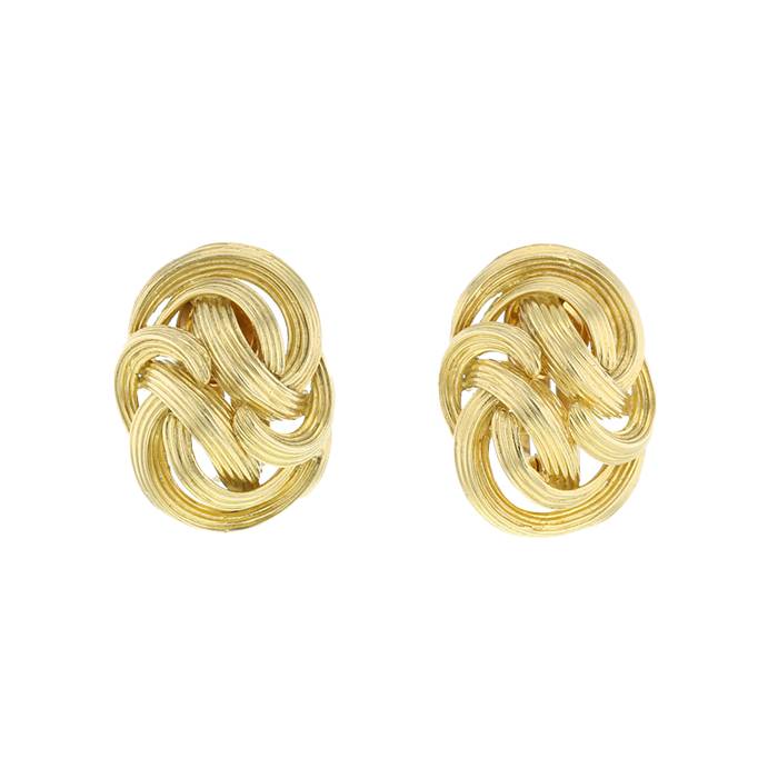 Tiffany & Co   1970's earrings for non pierced ears in yellow gold - 00pp