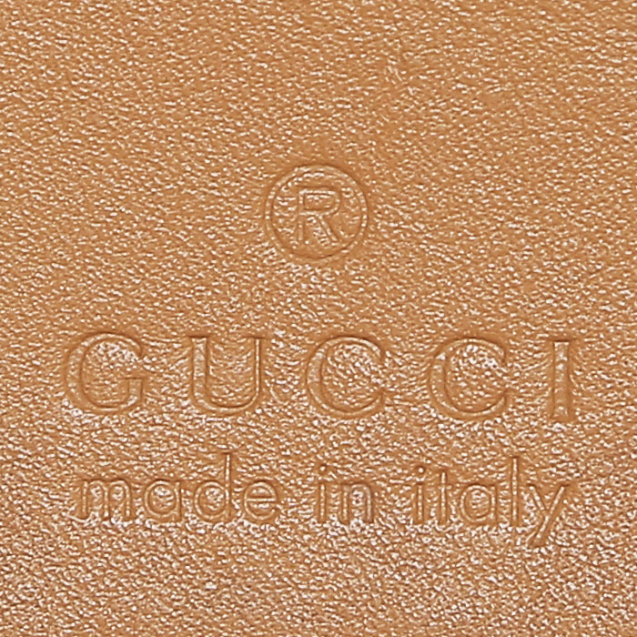 Bolso bandolera Gucci  GG Marmont modelo pequeño  en lona beige y piel de pitón beige - Detail D4