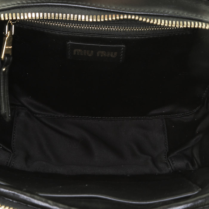 Borsa a tracolla Miu Miu   in pelle trapuntata nera - Detail D3