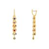 Pendants earrings in yellow gold, diamonds and sapphires - 00pp thumbnail