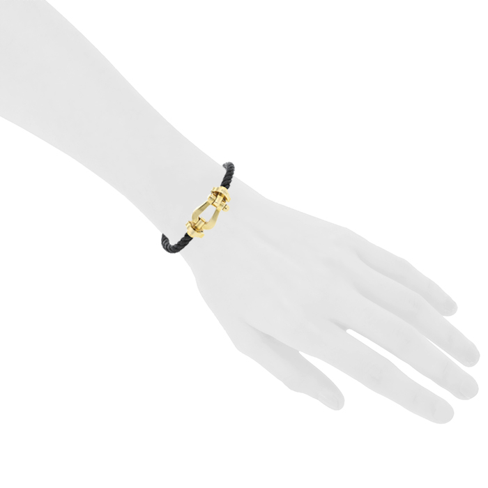 Brazalete Fred Force 10 modelo grande de oro amarillo - Detail D1