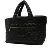 Shopping bag Chanel  Coco Cocoon in tela trapuntata nera - 00pp thumbnail