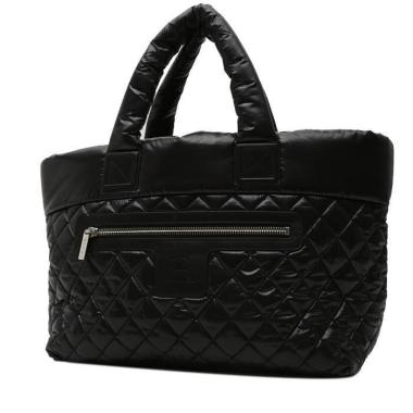 Bolso Cabás Chanel  Coco Cocoon en lona acolchada negra