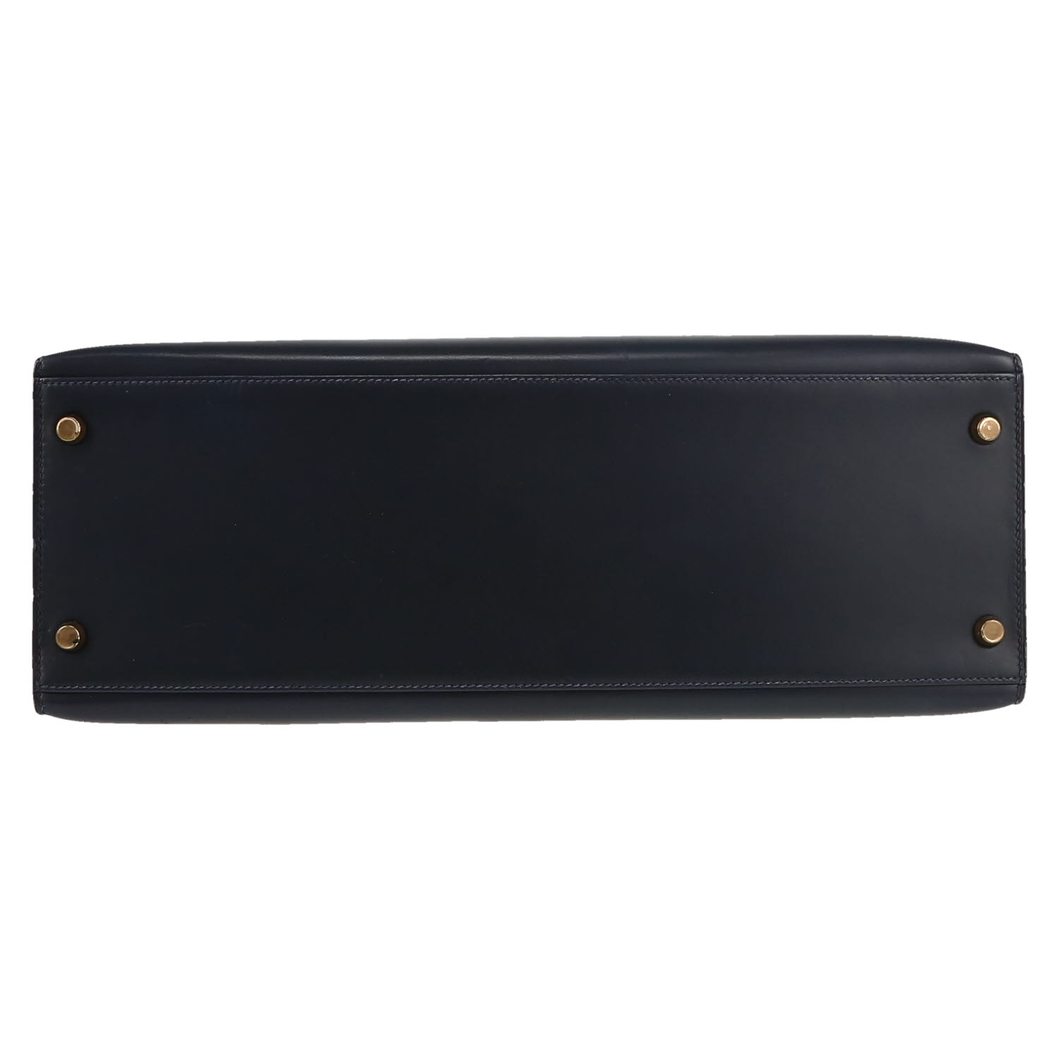 Sac à main Hermès  Kelly 35 cm en cuir box bleu - Detail D1